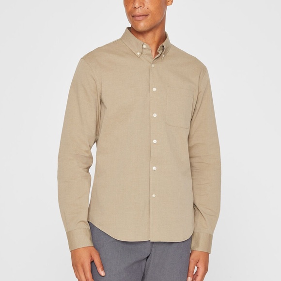 Long Sleeve Textured Button Down Shirt- New With Tag - NEVER WORN- Forrest Green